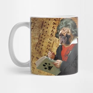 Barkthoven - the Beethoven pug Mug